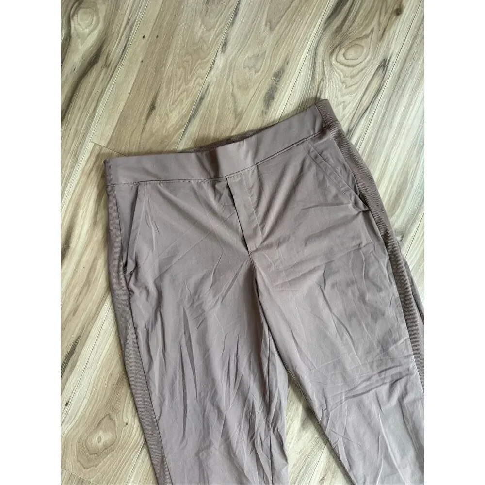 Athleta Brooklyn Mid Rise Ankle Pant Taupe Brown Size 14